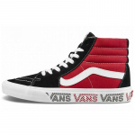 Vans SK8 HI K&uuml;ljeseina logo Must Racing Punane Suede Rula kingad 'Black Racing Red' Vans VN0A4BV6SXX 36