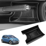 SKTU Volkswagen up Autosse Sisseehitatud Konsoolikast VW UP-i jaoks Panipaigusalus Kummiga must