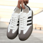 Forrest Gump Shoes Meeste kingad Uued kevadised retro tossud vabaaja spordijalatsid Sobivad v&auml;ikesed valged kingad Saksa treeningjalatsid 44 valge