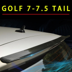 Gloss Black Maxton Style Carbon Fiber Rear Roof Spoiler For Golf 7/7.5 mk7 mk7.5 2013 2014 2015 2016 2017 2018 black color