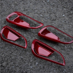 Kolme stiili ABS-auto siseukse k&auml;epideme kaane uksekaussi kaitsev kleebis Ford New Focus 3 4 2015&ndash;2018 jaoks punane