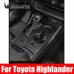 For Toyota Highlander Kluger XU70 2022 Car Carbon fiber Color Interior Decoration Cover Stickers ABS Accessories B
