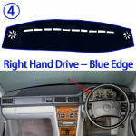 Mercedes Benz E-klass W124 E 250 420 200 300 1987-1997 Armatuurlaua mattP&auml;ikesekaitse Right Hand Blue