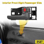 2Set ide Door Passenger Front Handle Side RH For Toyota Tundra 2000-2006 Blac