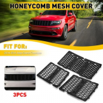 Fit Grand Jeep 2014-2016 Cherokee Grille Front Mesh Grill Cover ert Kit Black
