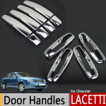 Auto uksek&auml;epidemete katted Chevrolet Lacetti Optra Daewoo Nubira Suzuki Forenza Holden Viva kleebis kroomitud autole 1 KEYHOLE HANDLE