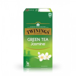 Twinings roheline tee jasmiiniga, 25 teekotti| Pakk 1| T&auml;iuslikult tasakaalustatud ja v&auml;rskendav maitse| Kerge, lilleline aroom| V&auml;he kaloreid| Naudi kuuma tassi teed