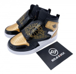 Air Jordan Sky Jordan 1 SE PS Gold Toe Retro tossud DV6069-071 EU 35 metallist kuldset v&auml;rvi/must