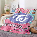 TWICE JYP Entertainment Prinditud Tekk Diivani v&otilde;i Voodi jaoks Pehme Flanell Soe Mugav T&auml;iuslik Kingitus 40x50in