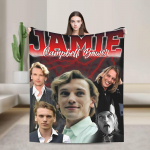 Jamie Campbell Bower Soojad Pehmed Tekid Reisi Pl&uuml;&uuml;sist Voodipesu Visked Kohev Kodu Dekoor Flanell Voodikate Diivanvoodi Kate 30x40in
