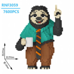 Zootopia Laiskloom Flash Ehitusklotsid Leopard Benjamin Clawhauser DIY &Uuml;hendus Miniklotsid Figuuri Komplekteerimism&auml;nguasjad Lastekingitusteks No Box