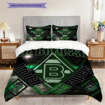 Borussia mustriga voodipesu tekikomplekt Tekikate Padjap&uuml;&uuml;r Kodu kaunistus S&uuml;nnip&auml;evakingitus (1 * tekikott + 2 * padjap&uuml;&uuml;ri, ilma s&uuml;damikuta) 135x200cm