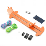 Jig Paracord Jig K&auml;ev&otilde;ru Tegija Paracord T&ouml;&ouml;riistade Komplekt Reguleeritav Metallist Punumise K&auml;ev&otilde;ru Tegija Paracord T&ouml;&ouml;riistade Komplekt DIY K&auml;sit&ouml;&ouml; B Monkeyless Fist Knot-Orange #1