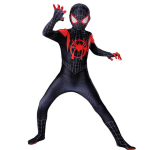 Kvaliteetne superkangelase Spidermani kost&uuml;&uuml;m Bodysuit Lastele T&auml;iskasvanutele Spandex Zentai Halloweeni peo Cosplay Jumpsuit 3D stiil 2T(90cm) black