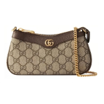 Gucci Ophidia Double G logo t&otilde;mblukuga suletav l&otilde;uendist ja nahast Mahjong kott Naiste &otilde;lakott Beež Eebenipuu 764960-K9GSG-8367 Box(Basic Set+Box)