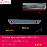 For Kia Sportage NQ5 - Car Interior Center console Transparent TPU Protective film Anti-scratch Repair film Accessories style B 353mm gray
