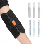 Reguleeritav k&uuml;&uuml;narnuki tugirihm artriidi, luumurru stabiliseerimiseks, &uuml;lemise k&auml;e splint, liigeste kaitse must