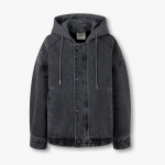 Studio Tomboy Removable Hooded Denim Jumper 9176113971ct dark gray/OS