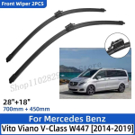 Mercedes Benz Vito Viano V-klass W447 2014-2019 28 +18 Esiklaasipuhastajad Tuuleklaas Tuuleklaas Aknaklaasi L&otilde;ikuri Tarvikud must