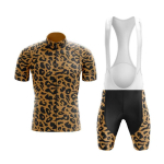 Leoparditr&uuml;kiga Jalgrattavorm 2025 Uus Meeste L&uuml;hikeste Varrukatega Jalgrattar&otilde;ivad Suvine MTB Jalgrattas&otilde;it Jalgrattas&auml;rgi Komplekt Ropa Maillot XL brown