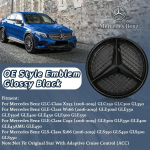 Must &auml;&auml;r ja h&otilde;bedane &auml;&auml;r 3D peegel Esiv&otilde;re Embleem Logo Mercedes Benz GLC X253 GLE W166 C292 GLS X166 16-19 M&auml;rk
