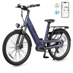 Elektriline jalgratas VITILAN L5, 500W mootor, 48V 15Ah aku, maksimaalne kiirus 40 km/h, s&otilde;iduulatus 100 km, 26x 2,4-tollised rehvid sinine
