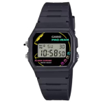CASIO kvartsliigutusega kummirihmaga k&auml;ekell, unisex, hall sihverplaat, F-91WPC-1AJR Gray Dial