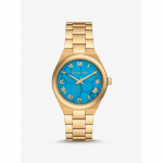 Michael Kors Lennox Kuldse Tooni Kell MK7460 t&uuml;rkiissinine