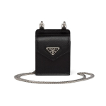 Prada Saffiano Kolmnurkne Logo Kett-&Otilde;lakott Unisex &Otilde;lakott Must 1TL403-QHH-F0632 Box(Basic Set+Box)