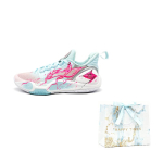 Li Ning Speed 9 Sakura Speed Electric Glow, Shopping Bag Cushioning Rebound Slip Resistant Low top Basketball Shoes ABPT001-6() 39 white