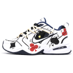 Nike Air Monarch 4 Crazy Poker Cards Slip Resistant Abrasion Resistant Low top Chunky Sneakers Unisex Black White 415445-102(Team628-) 42.5
