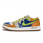 Jordan Air Jordan 1 811 Tootmine, Oranž Maris Sal Kulumiskindel Madal &uuml;laosa Vintage Korvpallijalatsid Meeste 553558-146(Meeskond80-) 44.5