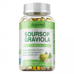 Soursopi Graviola Kapslid Pruunvetikaga, Rakkude Uuenemiseks, Tugevdab Immuunsust, Toetab Seedimist, Antioks&uuml;dantsed Omadused, Gluteenivaba, Mitte-GMO, Vegan 120