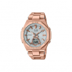 Casio Baby-G Seeria Teemaseeria Bluetooth-&uuml;hendus Energias&auml;&auml;stlik Multifunktsionaalne Veekindel P&auml;ikeseenergia Kvartsmehhanism Meeste Kellad MSG-B100DG-4APR-PERSON Peach Gold Strap