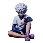 PG Hunter&times;Hunter GON FREECSS Killua Zoldyck Tegevuskuju Nuudlipidurdaja Anime Killua Kuju Skulptuur Autokaunistused PVC Mudel M&auml;nguasjad gray