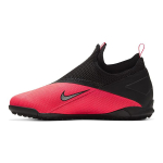 Nike Slip Resistant Abrasion Resistant Mid top Kids' Soccer Shoes Black Red Kids' CD4078-606 36 black