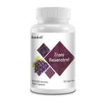 Trans-resveratrool 120 mg Toidulisand, 120 kapslit pudelis 120 Capsules white