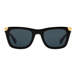 Louis Vuitton Ikooniline Disain Atsetaadist Ruudukujulised P&auml;ikeseprillid Meeste p&auml;ikeseprillid Must Kuld Z3158U F,Black/Gold gray