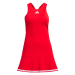 Adidas Tennise M&auml;ngukleit Prantsuse V&auml;rvikombinatsiooni Logoga ning Sisseehitatud Rinnahoidja ja L&uuml;hikeste P&uuml;kstega Naiste Kleit Helepunane IV7576 XXL