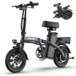 URLIFE F1L V&auml;litingimustes Kasutatav Elektrijalgratas Unisexile 48V7.5AH Aku 350W Elektrijalgratas 14-tollised Rehvid Linna Commuting Kokkupandav E-jalgratas sinine