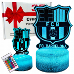 &Ouml;&ouml;lamp lastele FC Barcelona vapplogo 16 LED 3D + puld