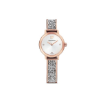 Swarovski Cosmic Rock Series K&auml;ekell Kvartsmehhanism Roostevabast terasest k&auml;epael Valge sihverplaat Lihtne Elegantne Mood Naiste kellad H&otilde;bedane 5376092 Regular Watch Box,Rose Gold Watch Case