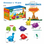 Laste Vikerkaare Matching Dinosaurus Montessori M&auml;nguasjad T&auml;ht Digitaalne V&auml;rv Kuju Hariduslik Sensoorne Sorteerimism&auml;ngud Varajase &Otilde;ppe M&auml;nguasjad