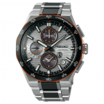 SEIKO Astron seeria 100 meetrit veekindel p&auml;ikeseenergia kvarts keraamiline titaanist rihm 43,4 mm meeste k&auml;ekell hall sihverplaat SSH183 sinine