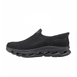 Skechers Meeste Go Walk Slip-On Jalan&otilde;ud Paks Tald Polsterdus Mugavad Igap&auml;evased Madalad Vabaajajalatsid Meeste toss Must 216665-BBK 43.5