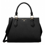 MICHAEL KORS MARILYN br&auml;ndi klassikaline logo veisenahast k&auml;ekott keskmine naiste must must