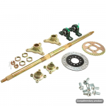 740mm - 428 - 37T ATV go-karti tagasilla komplekt STD 20mm t&auml;ielik komplekt koos laagripuksi, piduriketaste ja hammasrattaga