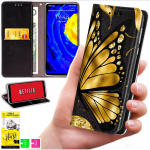 Rahakotit&uuml;&uuml;pi &uuml;mbris Motorola Edge 60 Pro jaoks - Bluemooni kate tr&uuml;kiga + 9H klaas