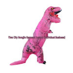T&auml;ispuhutav T-Rexi dinosaurus Halloweenikost&uuml;&uuml;m Cosplay jaoks Adult (150-195CM) pink