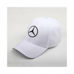 (Valge) Puuvillane reguleeritav pesapallim&uuml;ts Snapback V&auml;litingimustesse Vabaaja m&uuml;ts Mercedes Benz Amg logoga W203 W204 W205 W210 W211 W212 W213 C63 G63